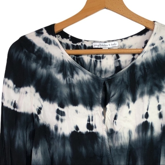 Young Fabulous & Broke - Tie Dye Surplice Blouse - S - Picture 3 of 8